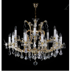 Подвесная люстра хрустальная ArtGlass MARIA TEREZIA 14Pe