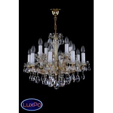 Подвесная люстра хрустальная ArtGlass MARIA TEREZIA 28