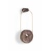Часы Nomon Micro Eslabon gold/walnut d10, h26,5 cm MCESLAGN