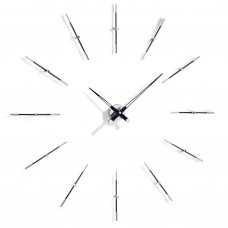 Merlin 12 i BLACK, Nomon(Испания), часы настенные, d=110cm, мех-м UTS MEI012N