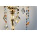 Торшер Crystal Lux MERCEDES PT1 GOLD/COLOR
