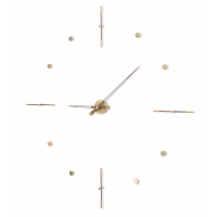 Часы Nomon Mixto Gold N 155, полированная латунь/орех, d=155cm. MIDNG
