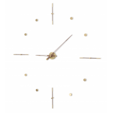 Часы Nomon Mixto Gold N 125, полированная латунь/орех, d=125cm. MIDNP