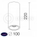 Накладной светильник LeDron MJ 1027GW WHITE 220mm