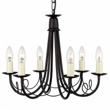 Люстра Elstead Lighting MN6 BLACK MINSTER