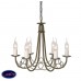 Люстра подвесная-потолочная Elstead Lighting MINSTER MN6 BLK/GLD