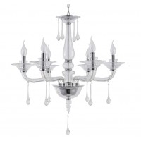 Люстра подвесная Crystal Lux MONICA SP6 CHROME/TRANSPARENT