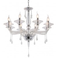 Люстра подвесная Crystal Lux MONICA SP8 CHROME/TRANSPARENT