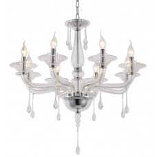 Люстра подвесная Crystal Lux MONICA SP8 CHROME/TRANSPARENT