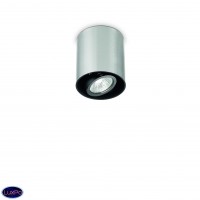 Светильник накладной поворотный Ideal lux Mood Pl1 Small Round Alluminio 140865