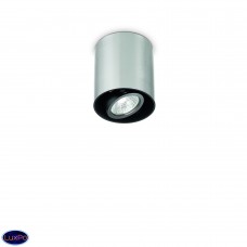 Светильник накладной поворотный Ideal lux Mood Pl1 Small Round Alluminio 140865