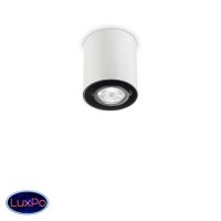 Светильник накладной поворотный Ideal lux Mood Pl1 Small Round Bianco 140841