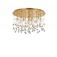 Светильник потолочный хрустальный Ideal lux Moonlight Pl12 Oro 082783