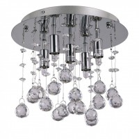 Светильник потолочный хрустальный Ideal lux Moonlight Pl5 Cromo 094649