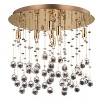 Светильник потолочный хрустальный Ideal lux Moonlight Pl8 Oro 080932