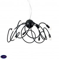 Люстра подвесная Ideal lux Multiflex Sp8 Nero 141916