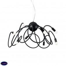 Люстра подвесная Ideal lux Multiflex Sp8 Nero 141916