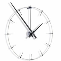 Часы Nomon Anda Gothic, chrome/black, d=100 см NAL000NGOT