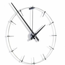 Часы Nomon Anda Gothic, chrome/black, d=100 см NAL000NGOT