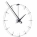Часы Nomon Anda Gothic, chrome/black, d=100 см NAL000NGOT