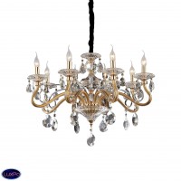 Люстра подвесная Ideal lux Negresco Sp8 Oro 087764