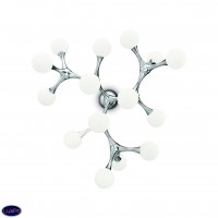 Люстра потолочная Ideal lux Nodino Pl15 Cromo 133409