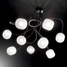 Люстра потолочная Ideal lux Octopus OCTOPUS PL9 NERO 175010