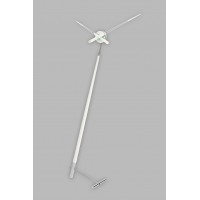 Часы Nomon Pisa L WHITE, хромированная сталь/белый лак, d=73 см, h=150cm PIL000B