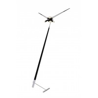 Часы Nomon Pisa L BLACK, хромированная сталь/черный лак, d=73 см, h=150cm PIL000N