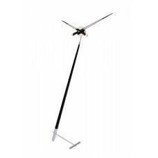 Часы Nomon Pisa L BLACK, хромированная сталь/черный лак, d=73 см, h=150cm PIL000N