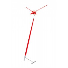 Часы Nomon Pisa L RED, хромированная сталь/красный лак, d=73 см, h=150cm PIL000R