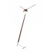 Часы Nomon Pisa N, хромированная сталь/дерево"орех", d=73 см, h=150cm PIN
