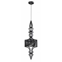 Светильник подвесной Crystal Lux PRIMA SP1 A BLACK-SILVER/BLACK