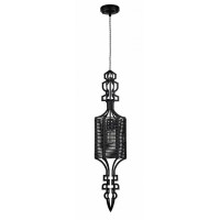 Светильник подвесной Crystal Lux PRIMA SP1 B BLACK/BLACK
