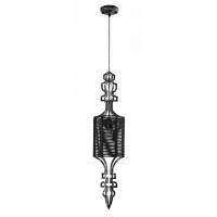 Светильник подвесной Crystal Lux PRIMA SP1 B BLACK-SILVER/BLACK