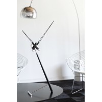 Часы Nomon Puntero L BLACK, хром/черный лак, D=74 см. PUL000N