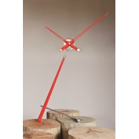 Часы Nomon Puntero L RED, хром/красный лак, D=74 см. PUL000R
