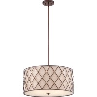 Светильник подвесной Quoizel BROWN LATTICE QZ/BROWNLATT/P/L
