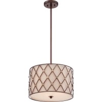 Светильник подвесной Quoizel BROWN LATTICE QZ/BROWNLATT/P/M