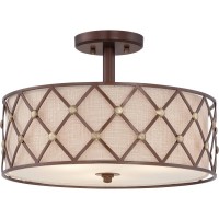 Светильник потолочный Quoizel BROWN LATTICE QZ/BROWNLATT/SF