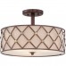 Светильник потолочный Quoizel BROWN LATTICE QZ/BROWNLATT/SF