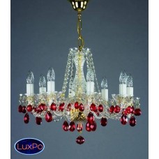 Подвесная люстра хрустальная ArtGlass RADKA VIII COLOR