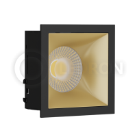 Светильник встраиваемый LeDron RISE KIT 1 Black/Gold