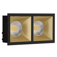 Светильник встраиваемый LeDron RISE KIT 2 Black/Gold