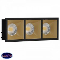 Светильник встраиваемый LeDron RISE KIT 3 Black/Gold