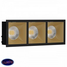 Светильник встраиваемый LeDron RISE KIT 3 Black/Gold