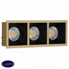Светильник встраиваемый LeDron RISE KIT 3 Gold/Black
