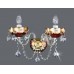 Хрустальное бра ArtGlass RITA II WHITE/RED