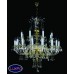 Подвесная люстра хрустальная ArtGlass ROMA XXIV