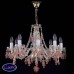 Подвесная люстра хрустальная ArtGlass ROSANA VIII COLOR